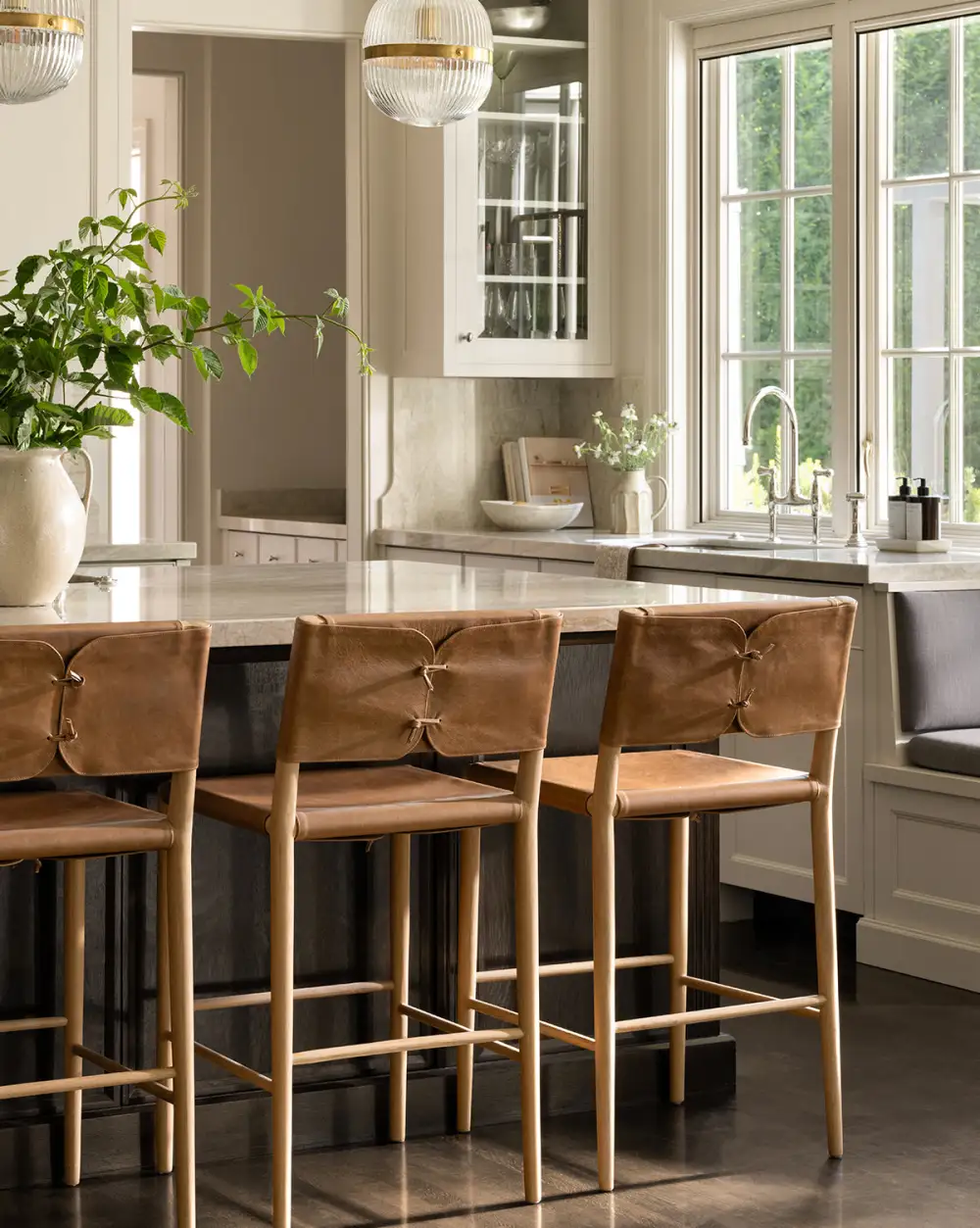 Leather Counter Stool