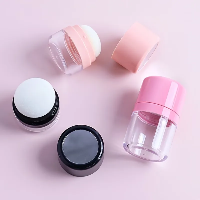 Portable Powder Container with Puff