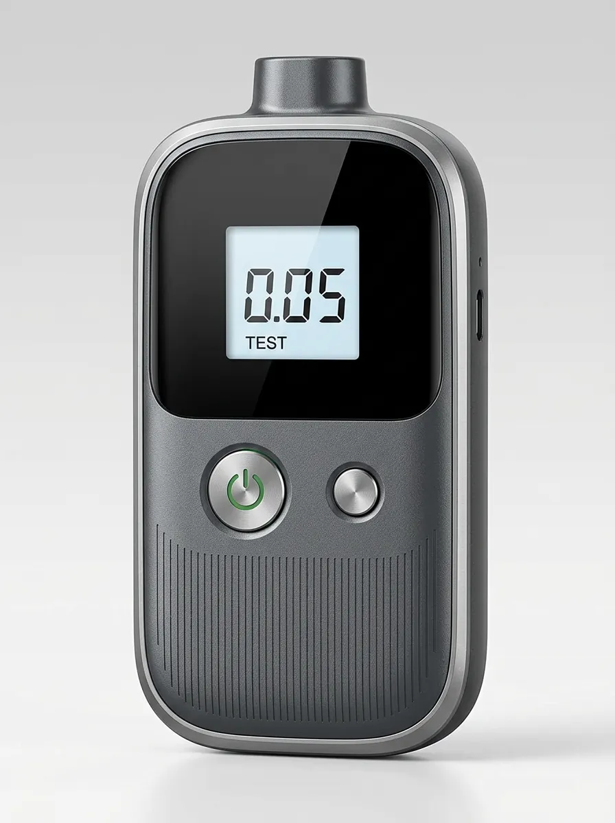 Portable Digital Breath Alcohol Tester Compact Test Device