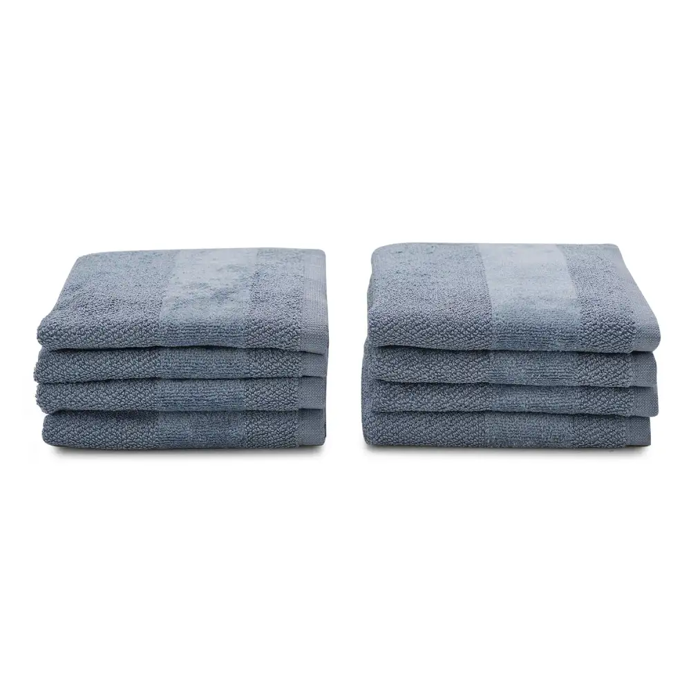Indigo Cotton Face Towel Set