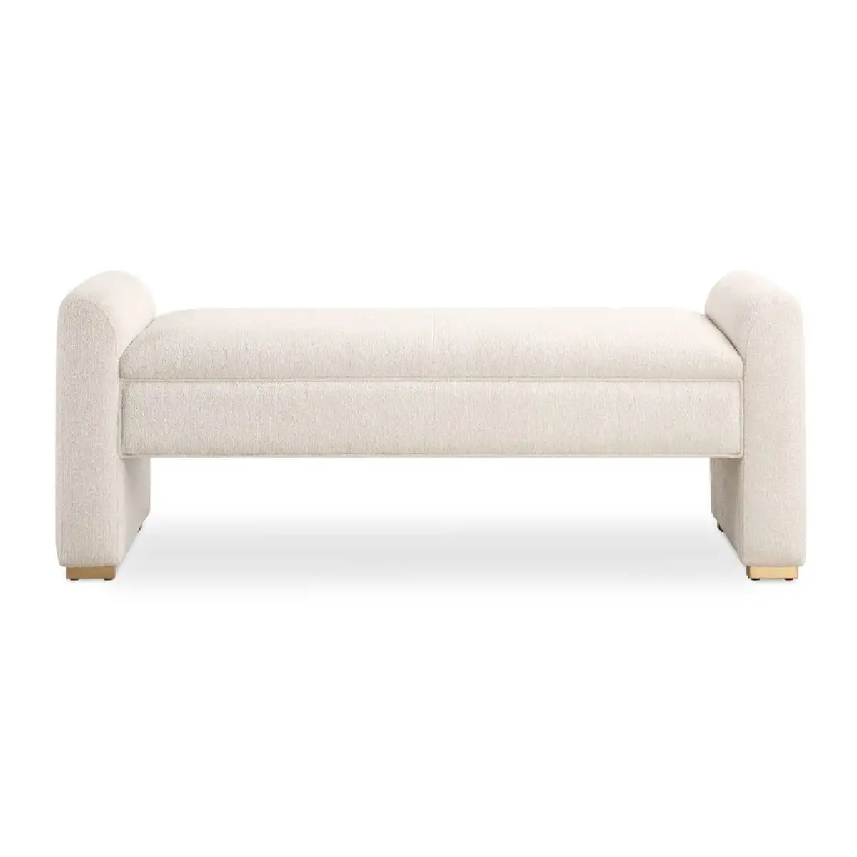Modern Boucle Accent Bench