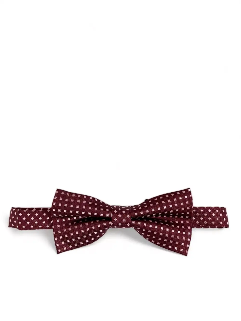 Gentleman Diamond Polyester Bow Tie
