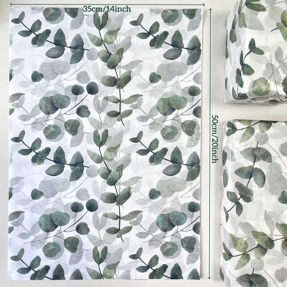 30 Pcs Eucalyptus Gift Wrapping Paper