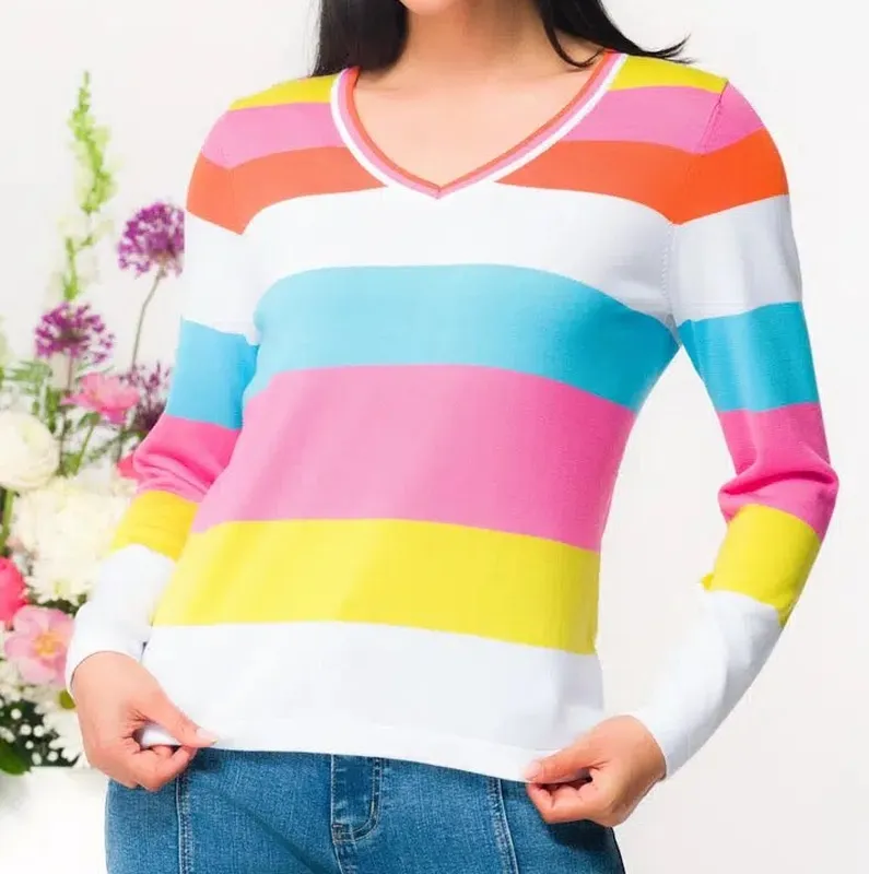 Cotton V-Neck Sweater