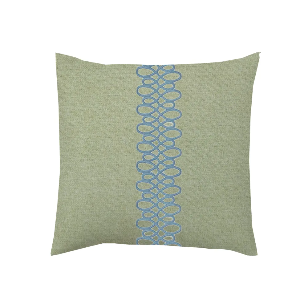 Pear Motif Knife-Edge Throw Pillow