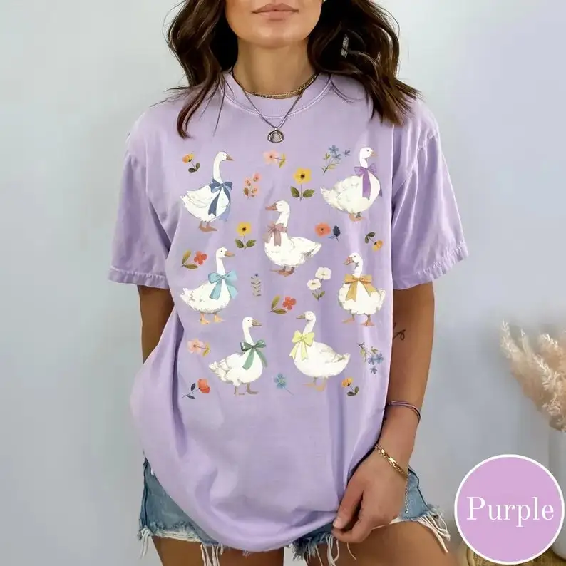 Garden Geese Graphic Top