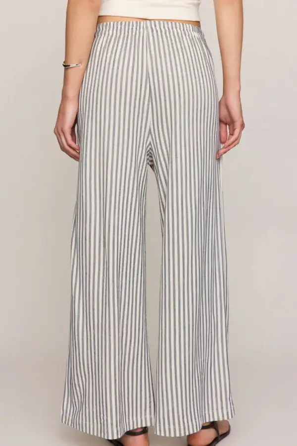 Striped Textured Pants