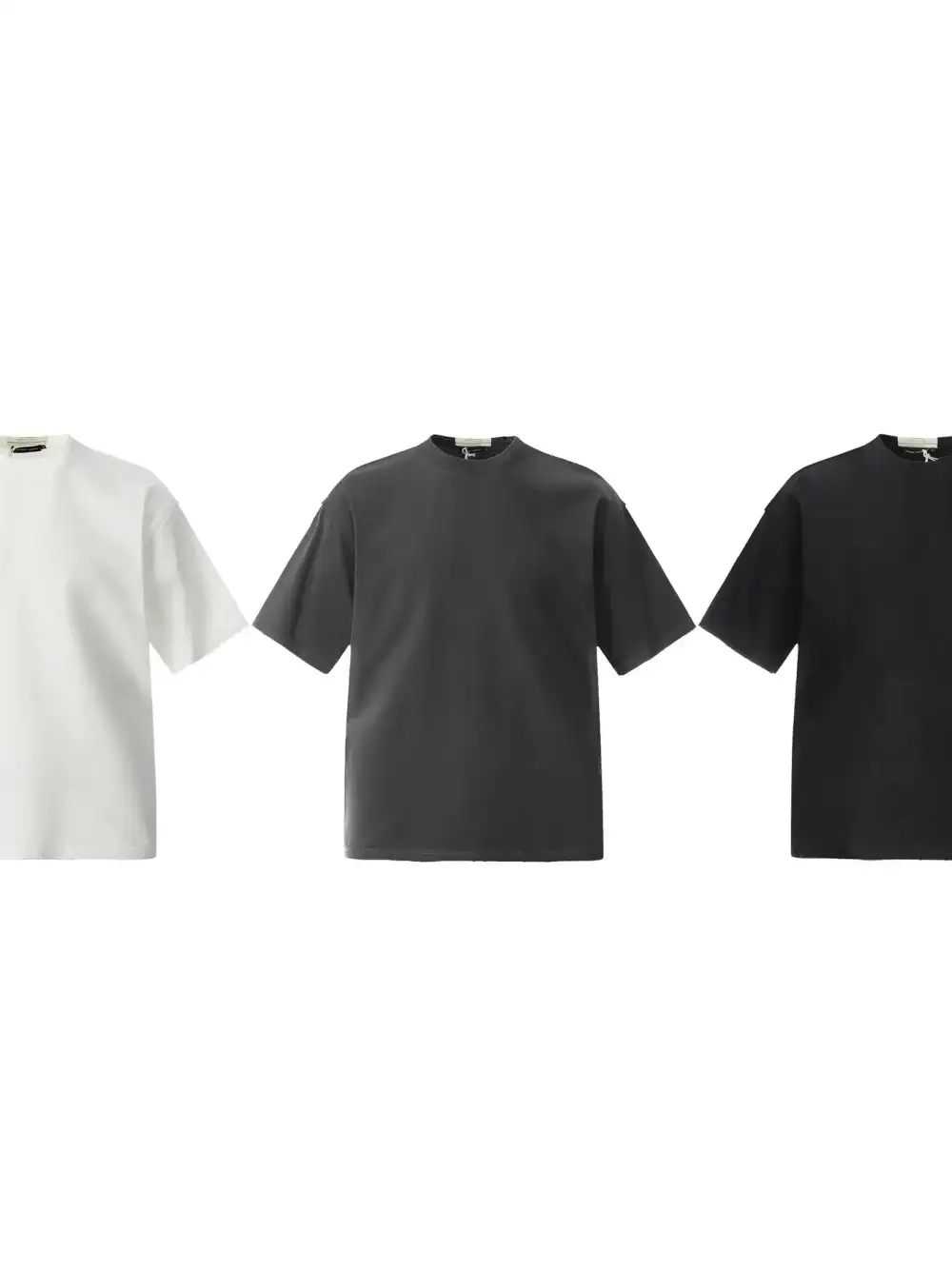 Plain Front Crew Neck Short Sleeve Tee