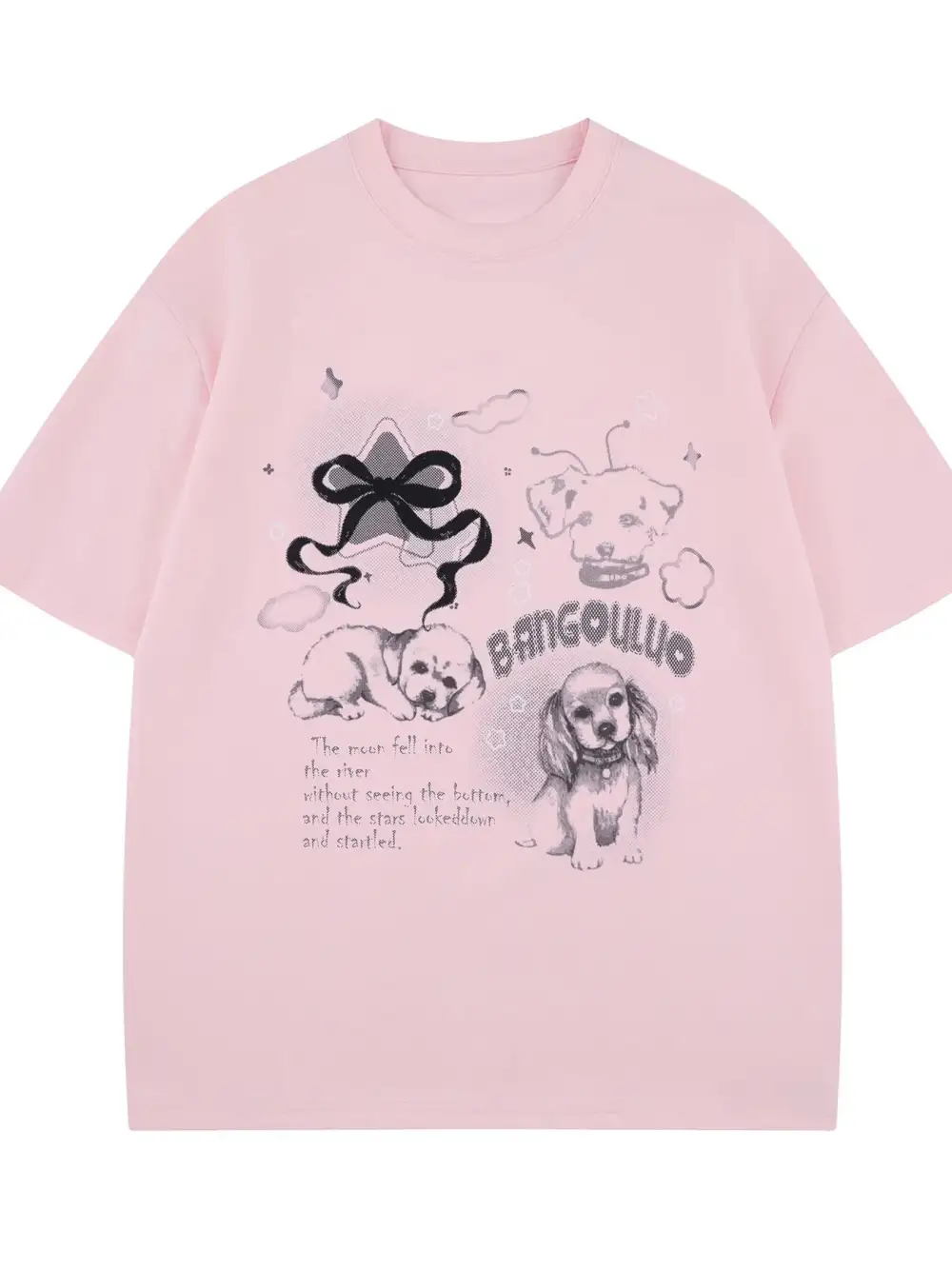 Clean Line Graphic Crew Neck Short Sleeve Tee