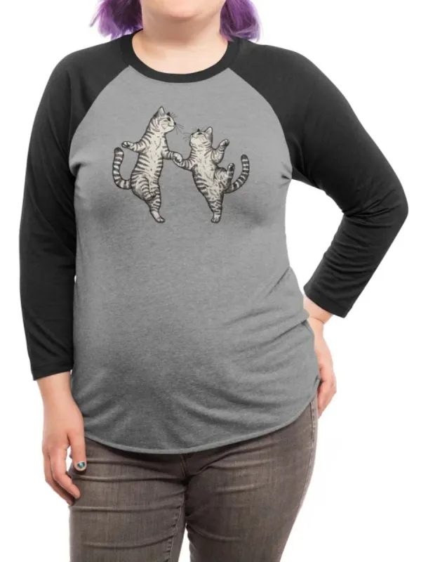 Dancing Cat Print T-Shirt