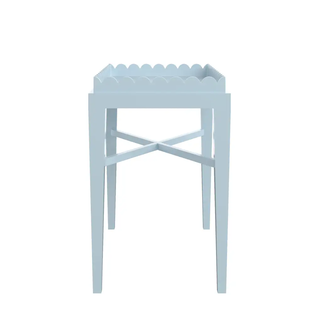 Modern Scalloped Side Table