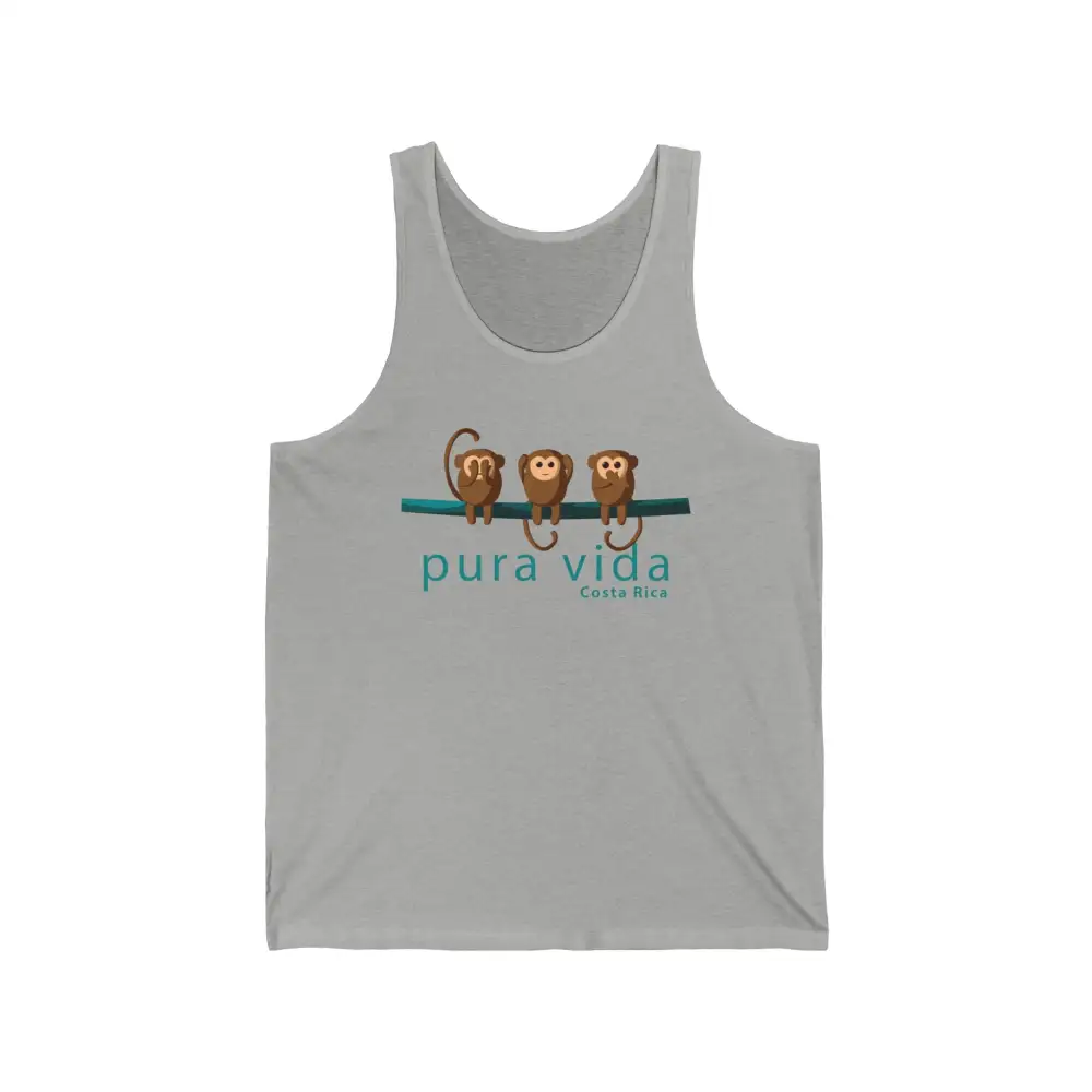 Tropical Monkey Graphic Sleeveless Tank Top