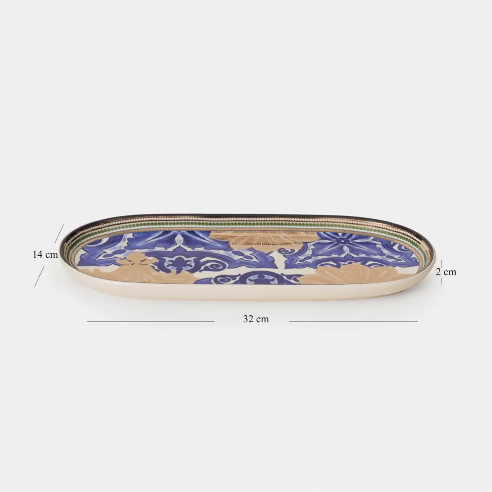 Blue Porcelain Platter Set