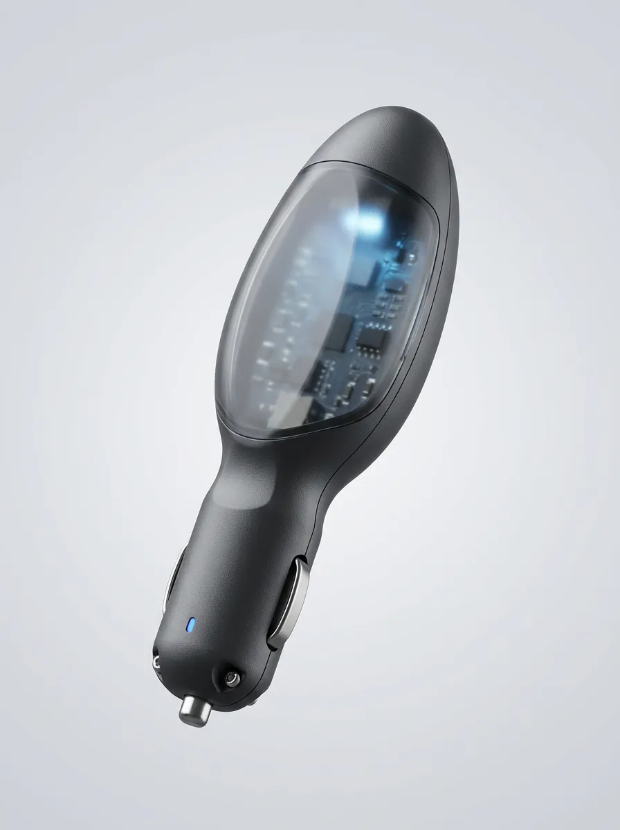 Transparent Circuit Car Fuel Saver Electronic Plug-In Device for Car Cabin Setups