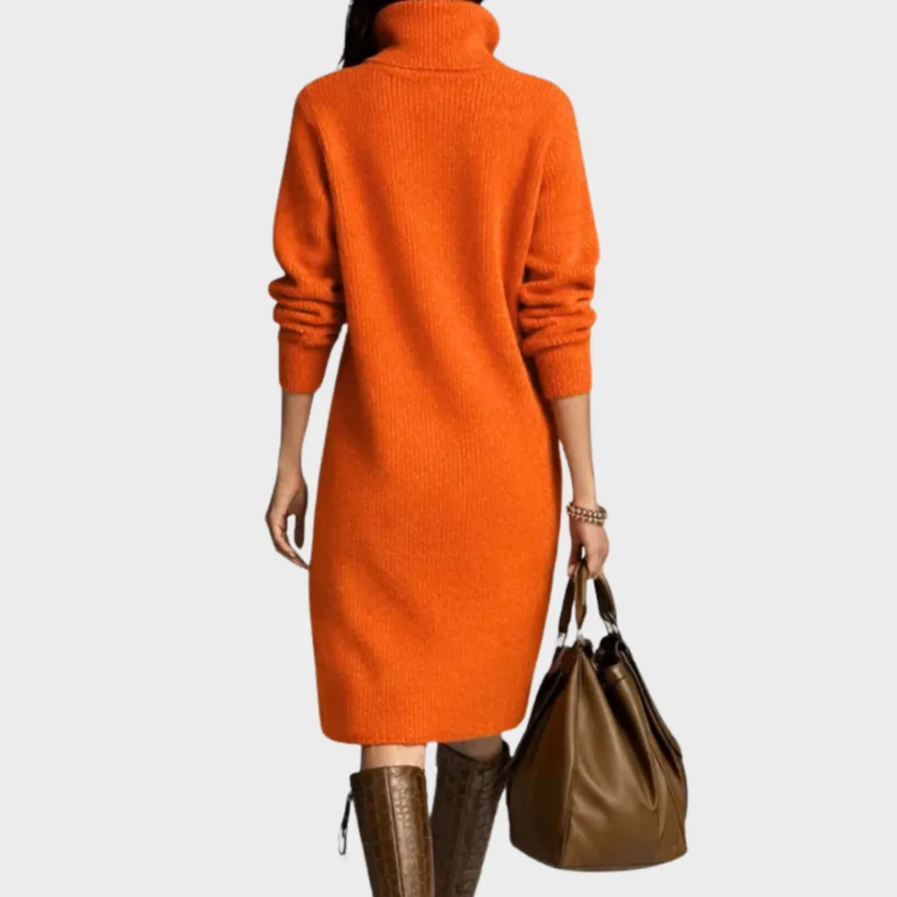 Knit Detail Relaxed Casual Dress