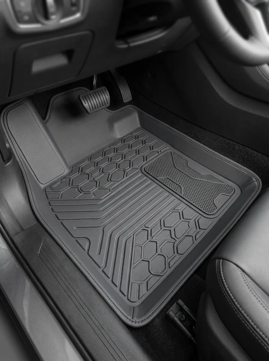 Refined Hexagon Textured Car Floor Mats