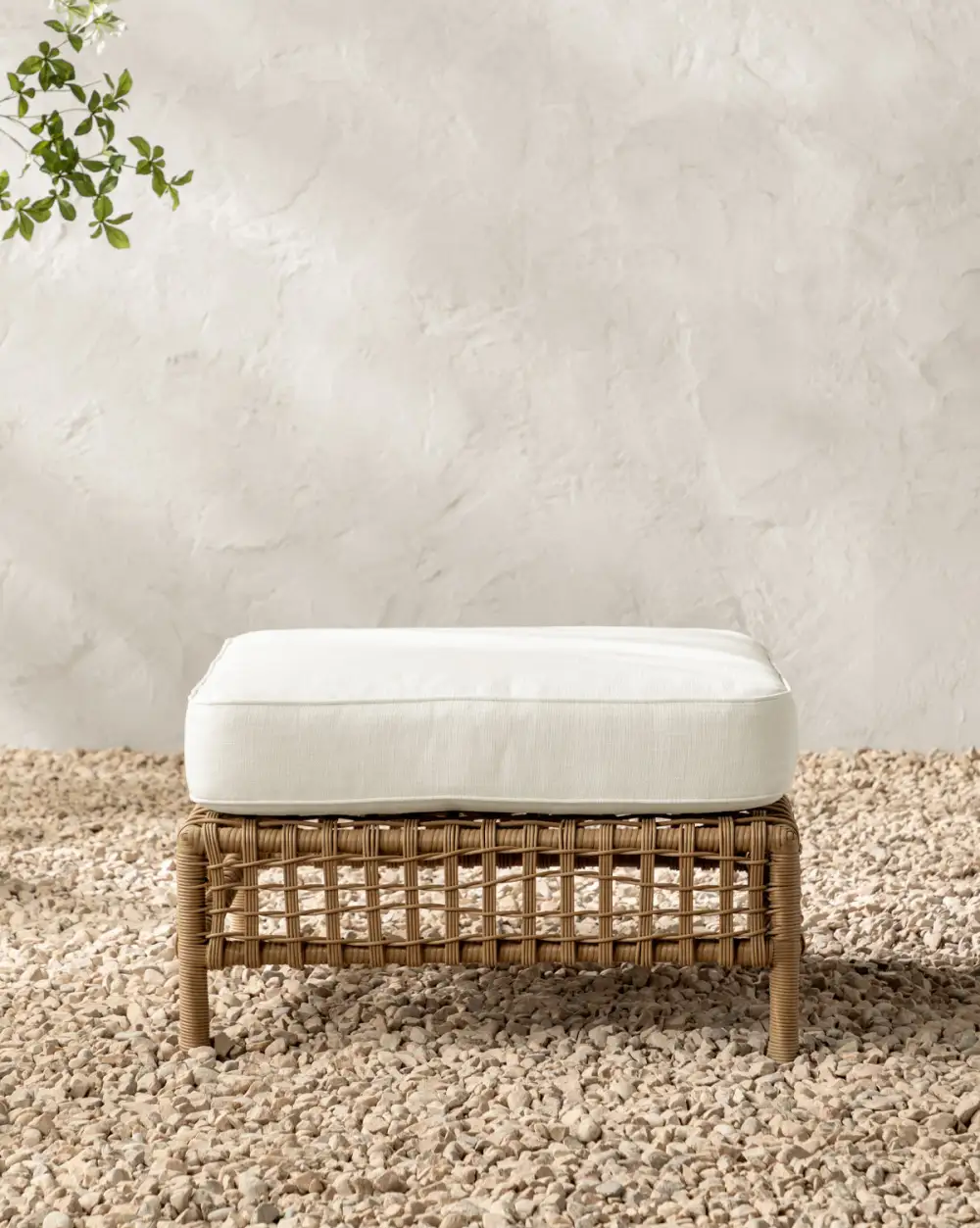 Tailored Aluminum Ottoman