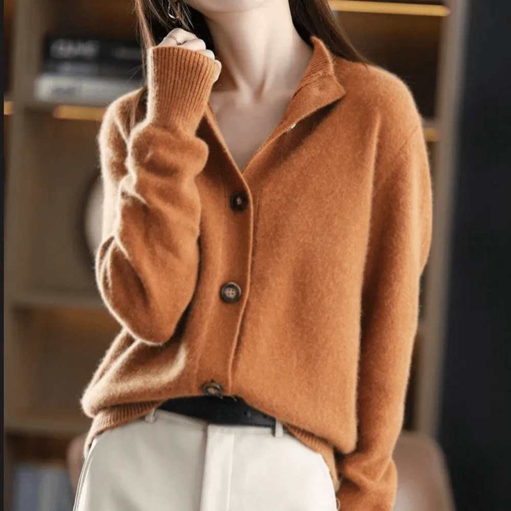 Cropped Cashmere Cardigan