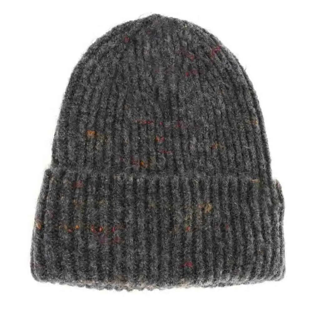 Unisex Marled Knit Cuff Beanie