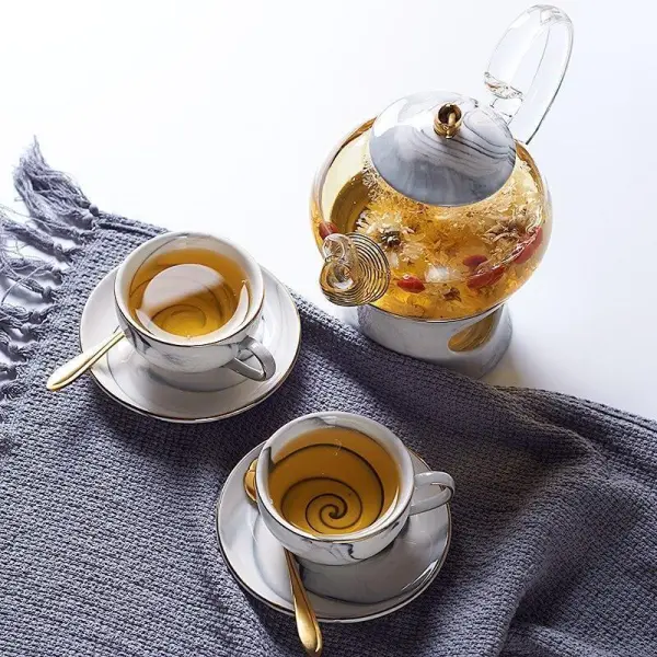 Porcelain Luxurious Tea Set Home