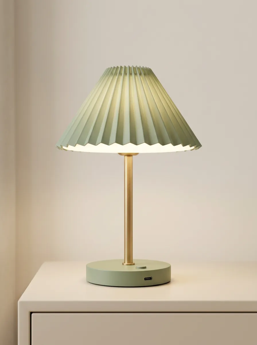Pleated Shade Led Night Light