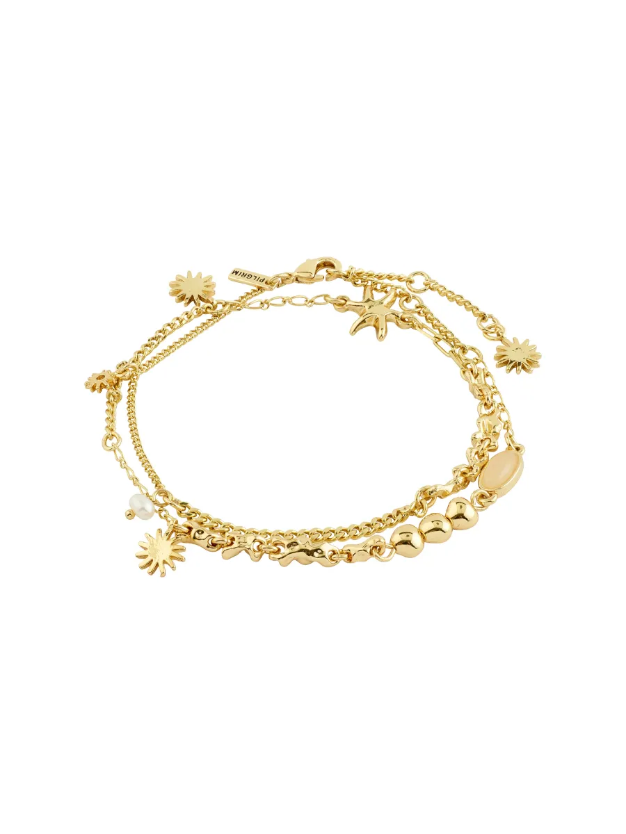 Layered Prism Charm Bracelet
