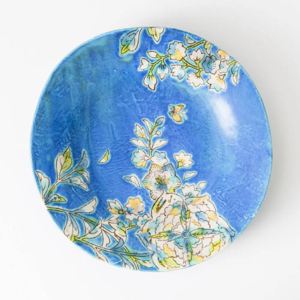 Gradient Hand-Painted Deep Dinner Plate