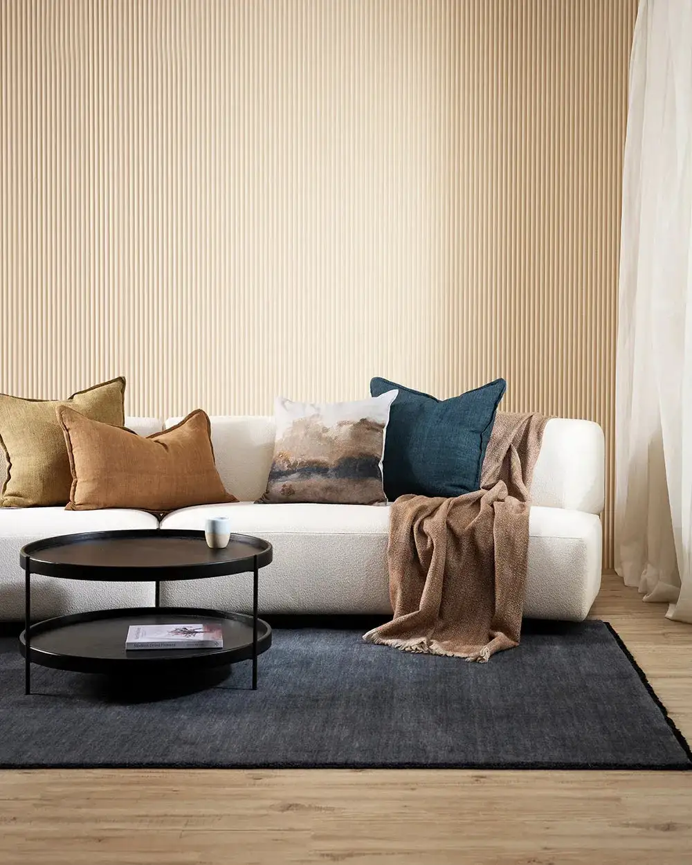 Wool Contemporary Coastal Area Rug