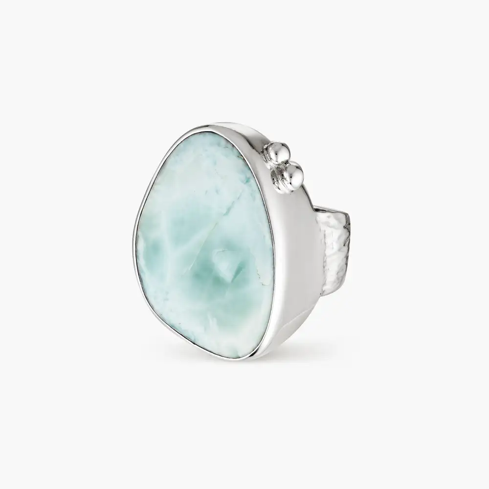 Larimar Sunkissed Gemstone Ring