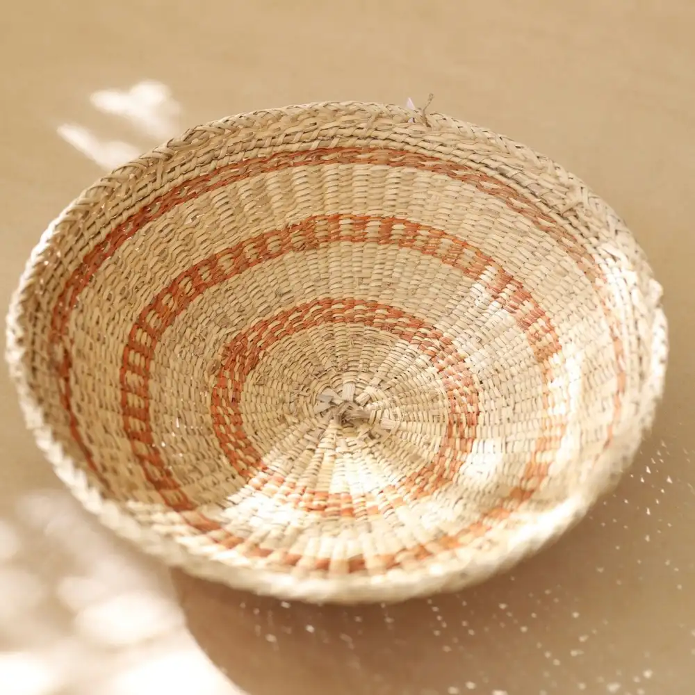 Woven Basket Urucum Graphism