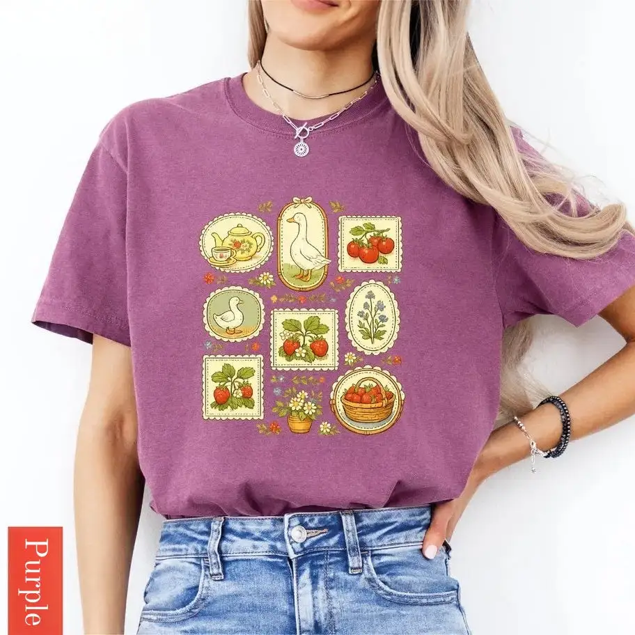Farm Goose Graphic Top