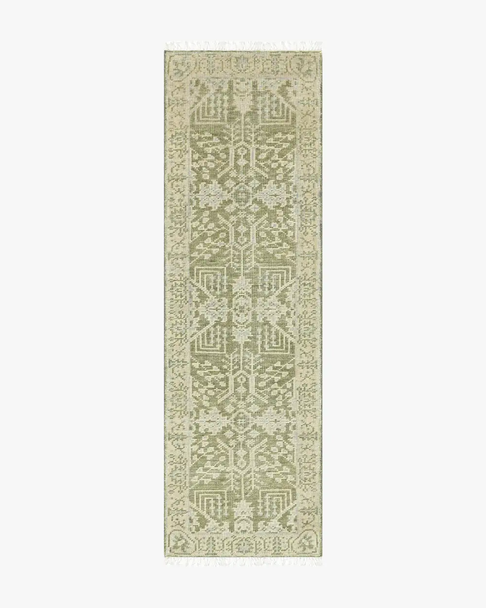 Hand-Knotted Wool Area Rug