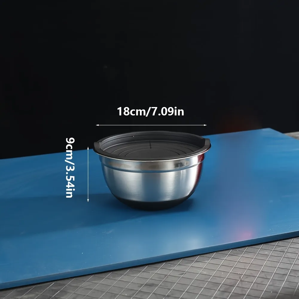 Stainless Steel Lidded Storage Bowl Set