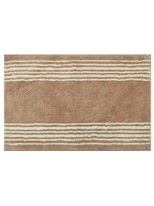 Everyday Striped Cotton Bathroom Mat