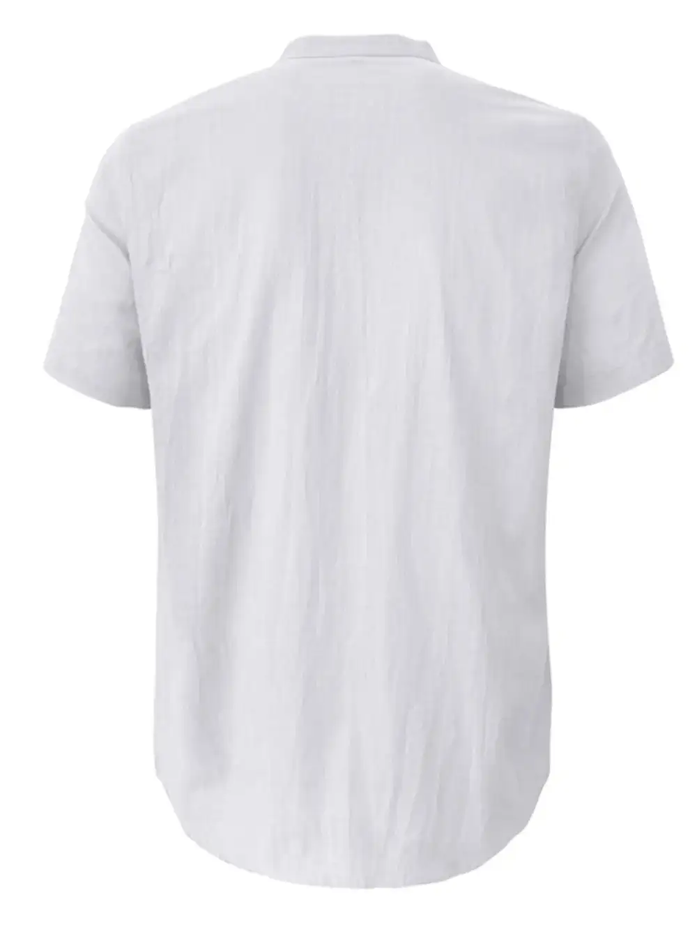 Textured Collared Short Sleeve Polo Shirt