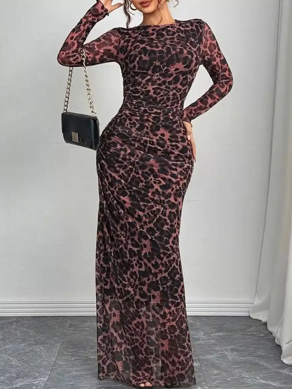 Bodycon Long Sleeve Maxi Dress