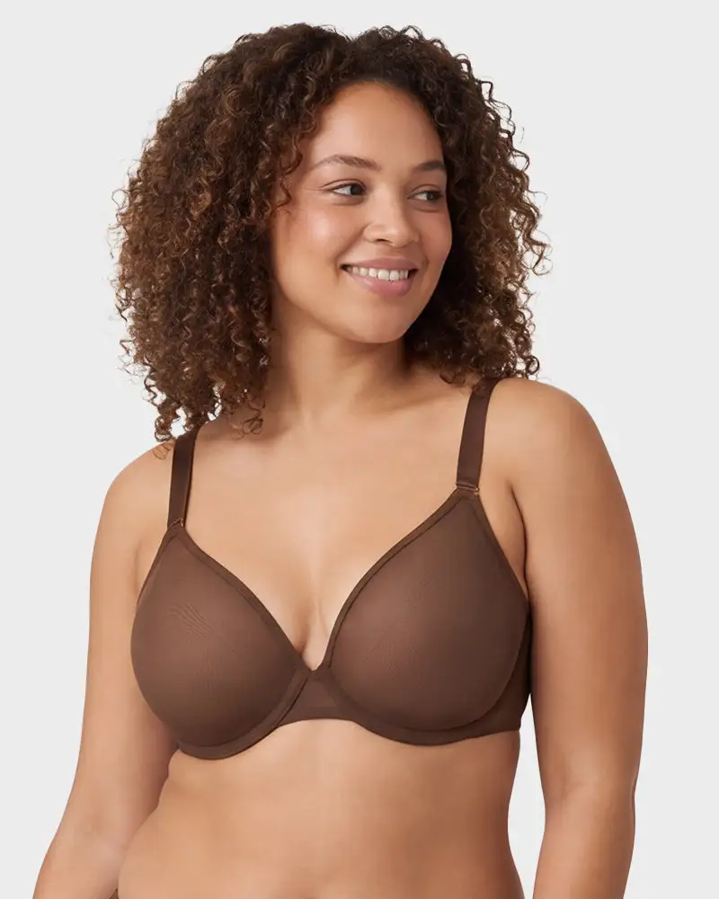 Seamless Mesh Unlined Underwire Bra