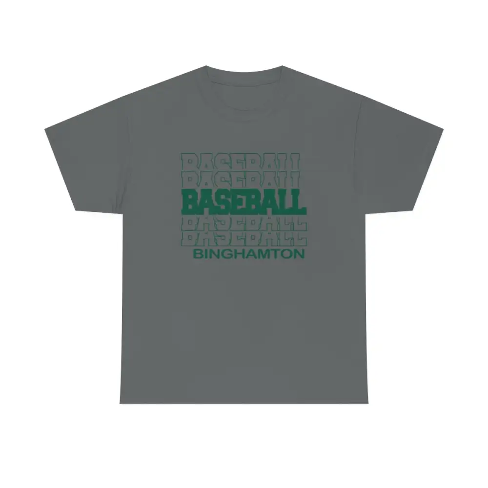 Baseball Binghamton in Modern Stacked Lettering
