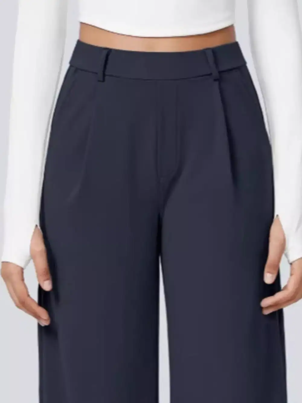 Wide Leg Pocketed Everyday Pants