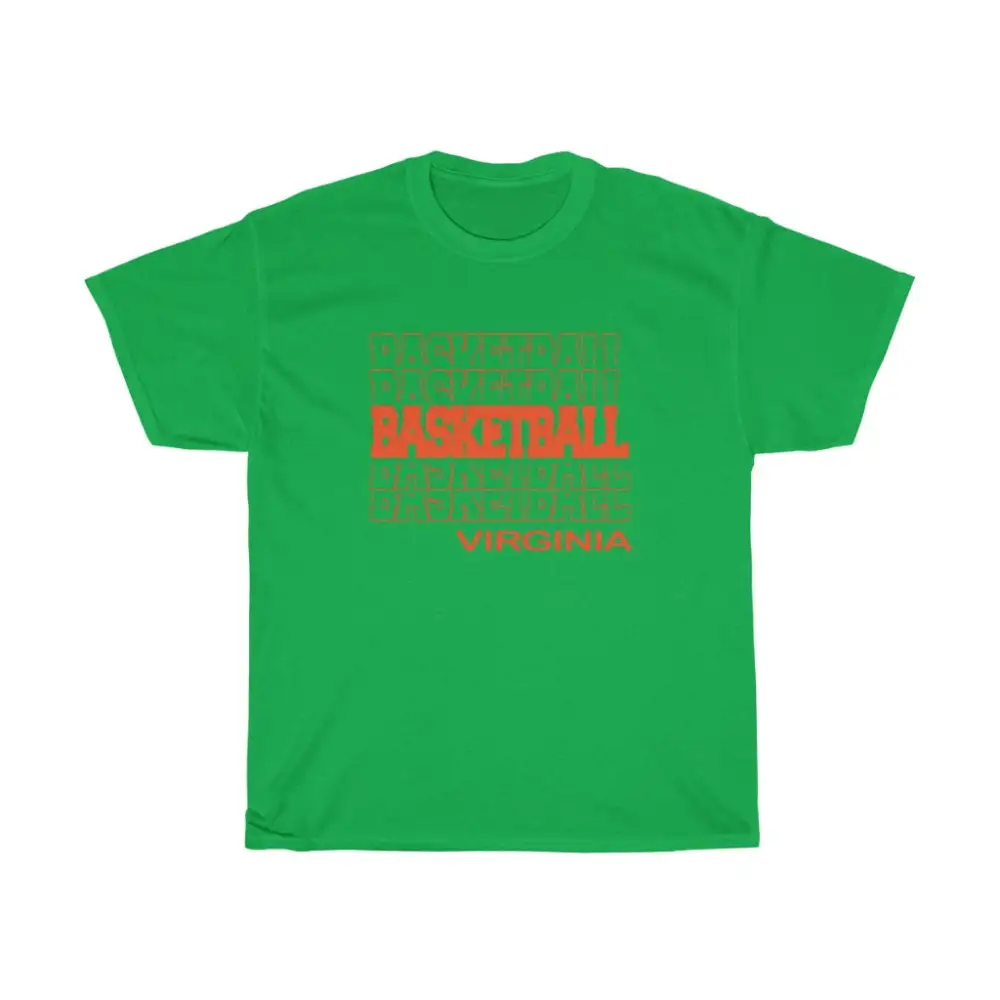 Basketball Virginia in Modern Stacked Lettering