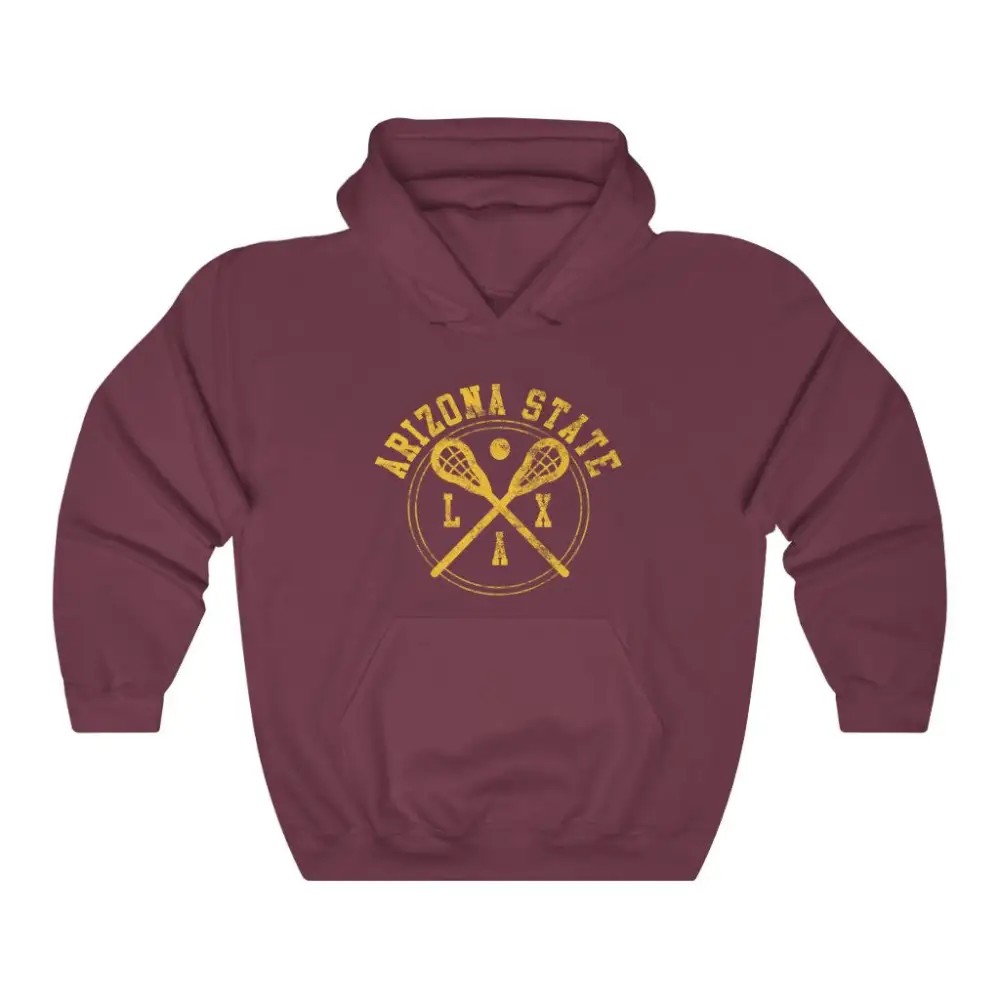 Everyday Vintage Badge Lacrosse Graphic Pullover Hoodie