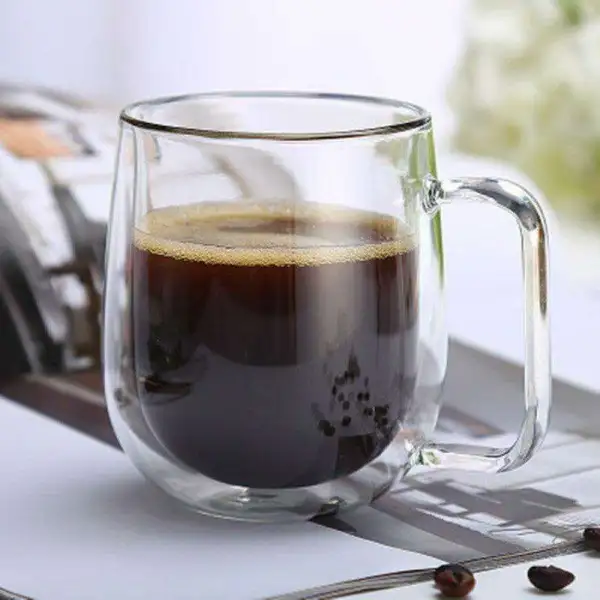 Insulated Glass Drinkware Set Table