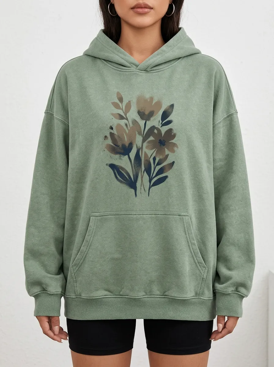 Botanical Nature Floral Art Hoodie