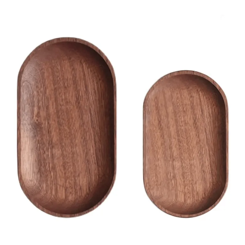 Acacia Wood Side Tray Set