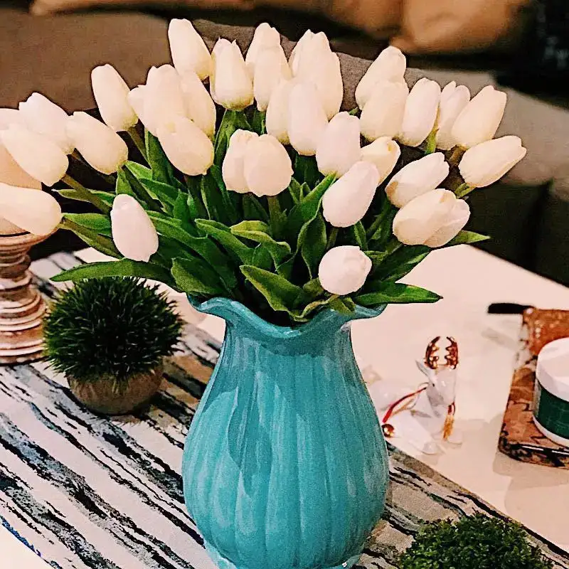 Classic Floral Artificial Round Decorative Botanical Accent