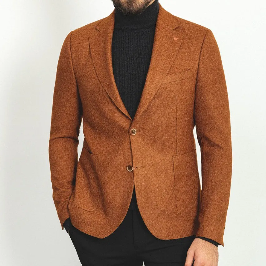 Slim Fit Hazelnut Blazer