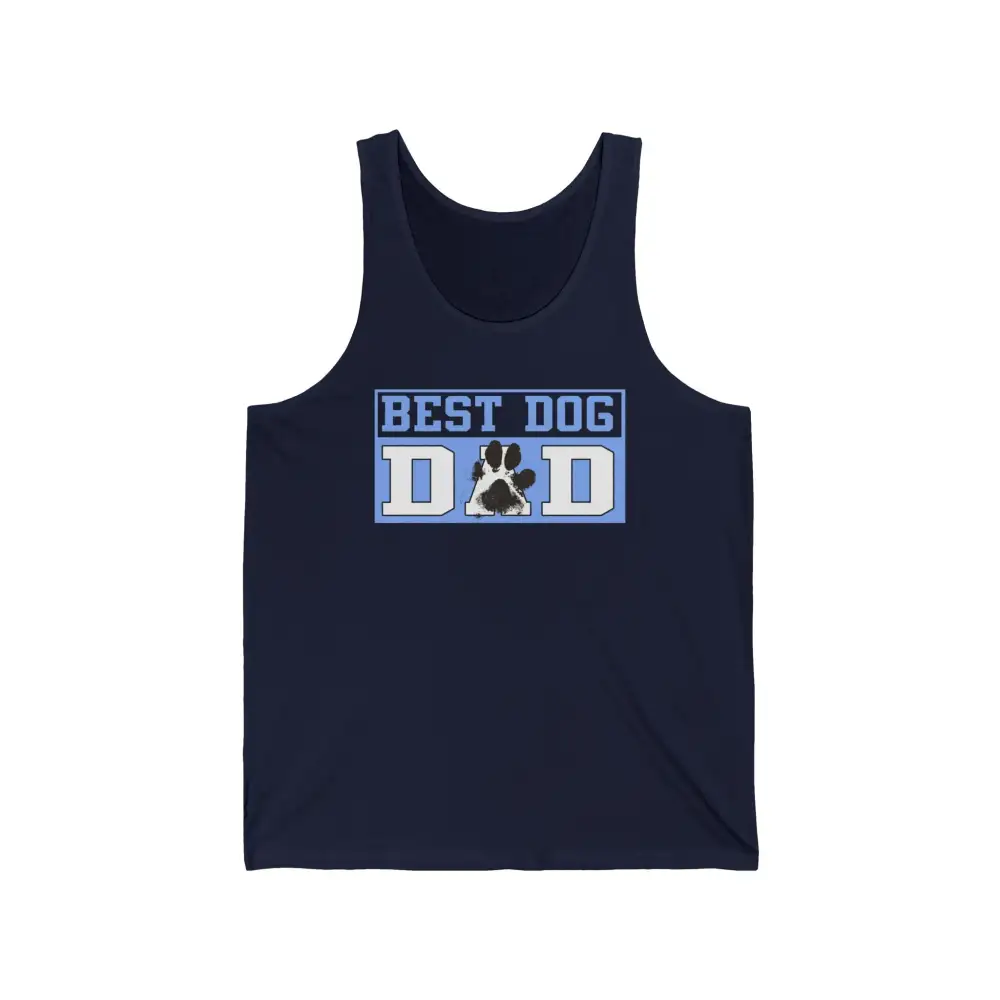 Dog Dad Paw Graphic Tank Top