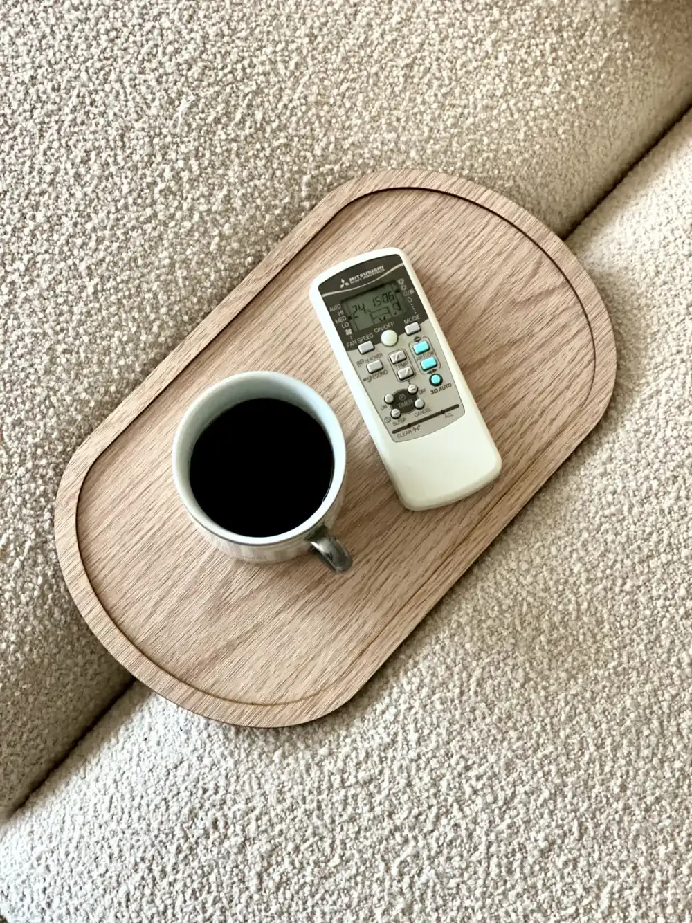 Elm Sofa Tray Cream