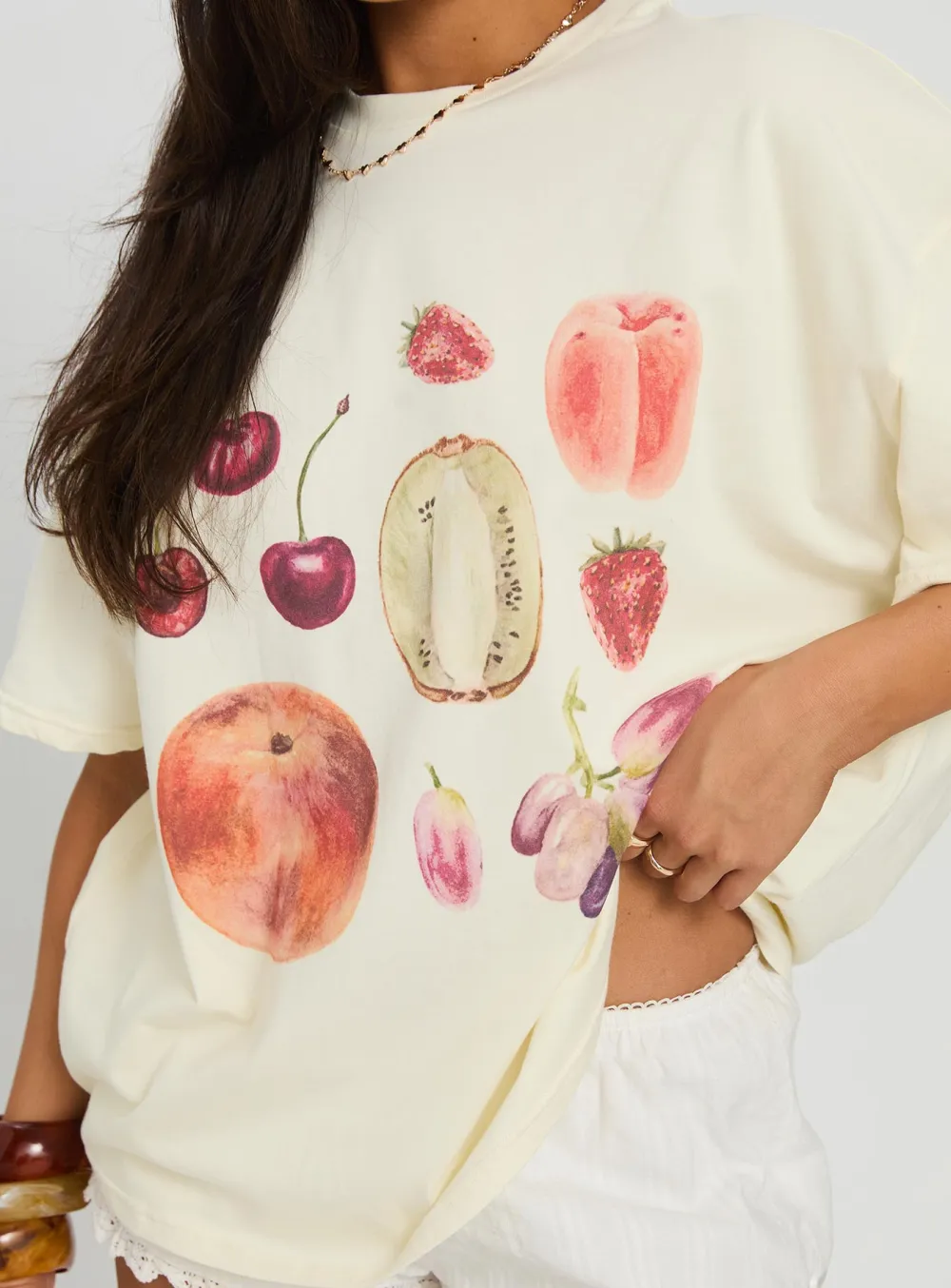 Farmer's Pick Oversized Printed Top