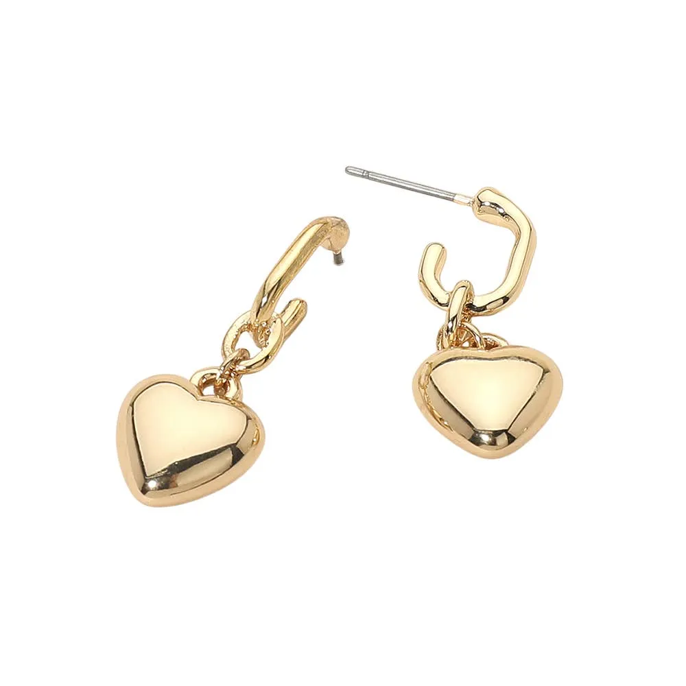 Heart Drop Earrings